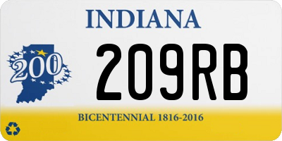 IN license plate 209RB