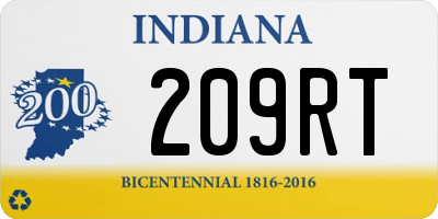 IN license plate 209RT