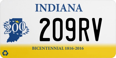 IN license plate 209RV