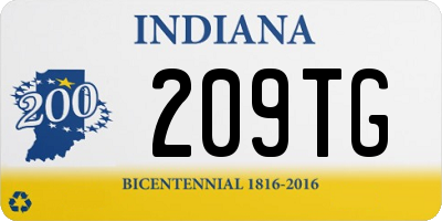 IN license plate 209TG