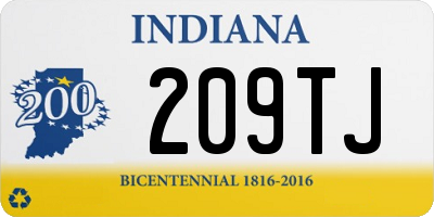 IN license plate 209TJ