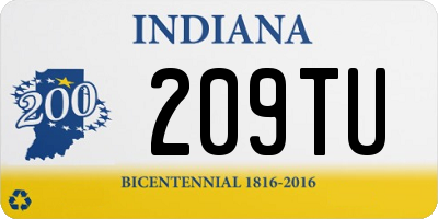 IN license plate 209TU