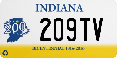 IN license plate 209TV