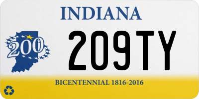 IN license plate 209TY