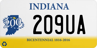 IN license plate 209UA