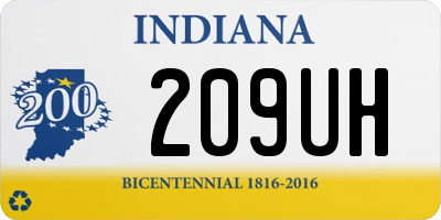 IN license plate 209UH