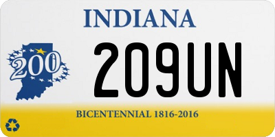 IN license plate 209UN