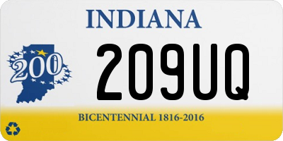 IN license plate 209UQ