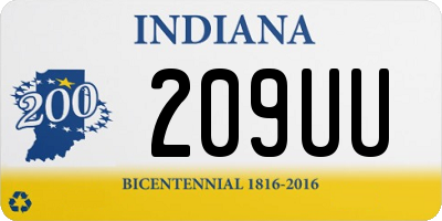 IN license plate 209UU