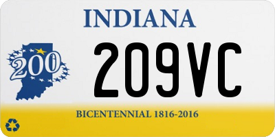 IN license plate 209VC