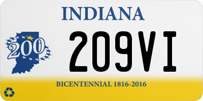 IN license plate 209VI