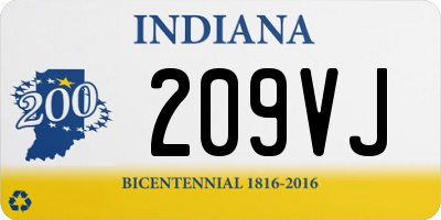 IN license plate 209VJ