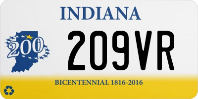 IN license plate 209VR