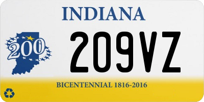 IN license plate 209VZ