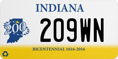 IN license plate 209WN