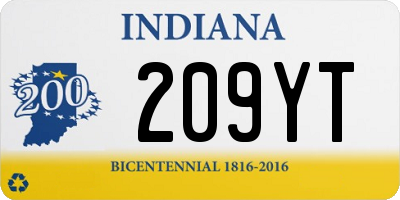 IN license plate 209YT