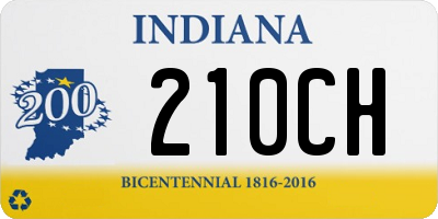 IN license plate 210CH