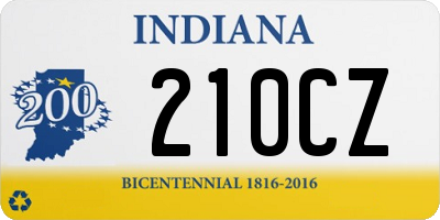 IN license plate 210CZ