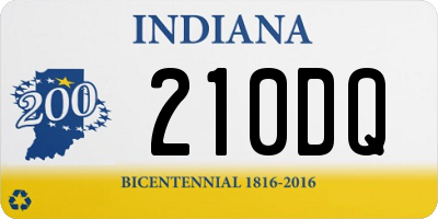 IN license plate 210DQ