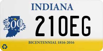 IN license plate 210EG