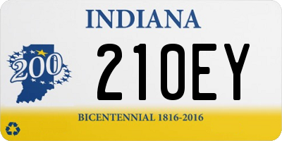 IN license plate 210EY