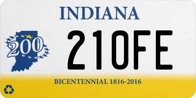 IN license plate 210FE