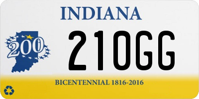 IN license plate 210GG