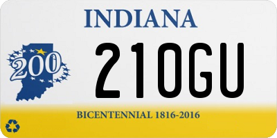 IN license plate 210GU