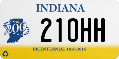 IN license plate 210HH