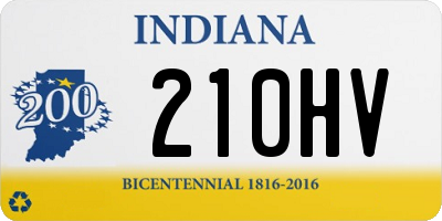 IN license plate 210HV