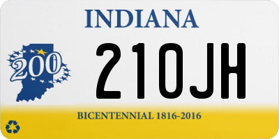 IN license plate 210JH