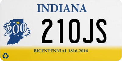 IN license plate 210JS