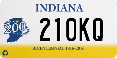 IN license plate 210KQ