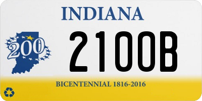 IN license plate 210OB