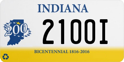 IN license plate 210OI