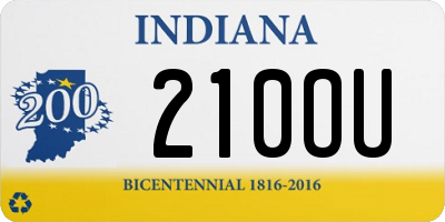 IN license plate 210OU