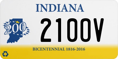 IN license plate 210OV