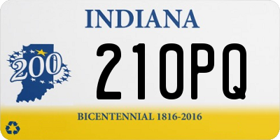 IN license plate 210PQ