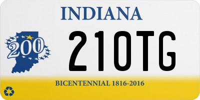 IN license plate 210TG