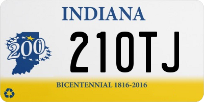 IN license plate 210TJ