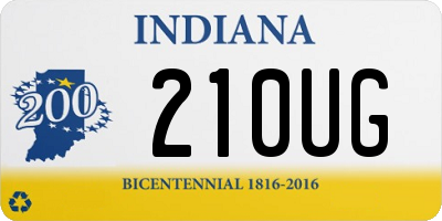 IN license plate 210UG