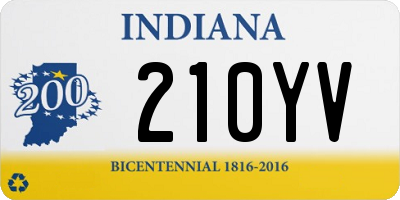 IN license plate 210YV