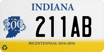 IN license plate 211AB