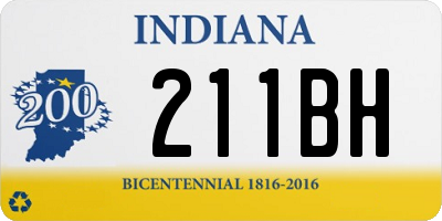 IN license plate 211BH