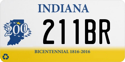 IN license plate 211BR