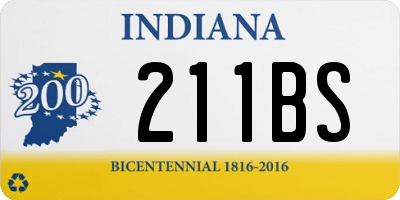 IN license plate 211BS