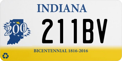 IN license plate 211BV