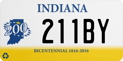 IN license plate 211BY