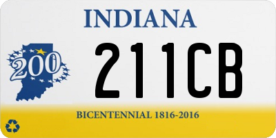 IN license plate 211CB