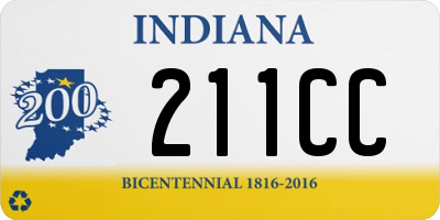 IN license plate 211CC